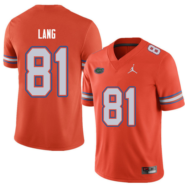 Jordan Brand Men #81 Dante Lang Florida Gators College Football Jerseys Sale-Orange